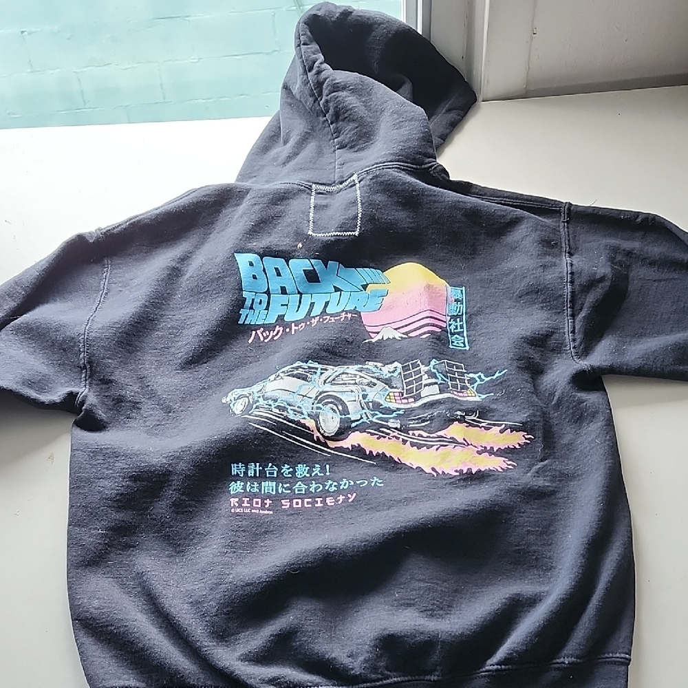 Riot Society Black Hoodie with Retro Graphic